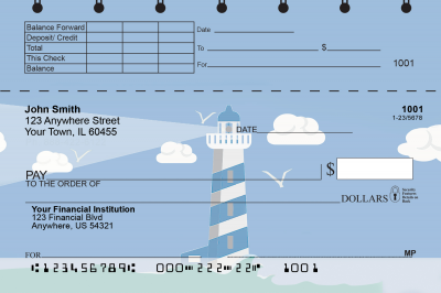 Splendid Lighthouse Top Stub Checks | TSSCE-001
