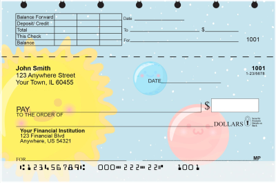 Happy Solar System Top Stub Checks | TSSPA-07