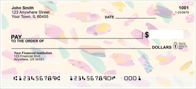 Abstract Feathers Personal Checks by EttaVee  | VEE-02