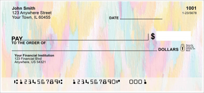 Colorful Brush Strokes Personal Checks by EttaVee   | VEE-04