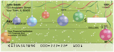 Christmas Ornament Party Personal Checks | XMS-14