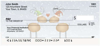 Reindeer Love Personal Checks | XMS-20