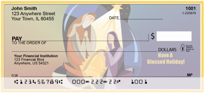 Nativity Blessings Personal Checks | XMS-49