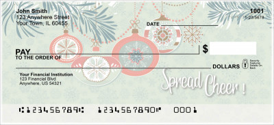 Retro Ornaments Personal Checks | XMS-71