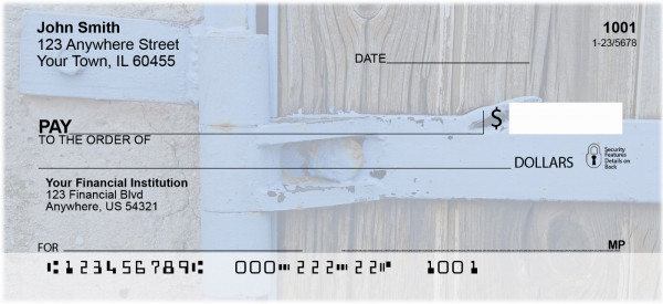 Metal Wood Stone Personal Checks | ABS-24