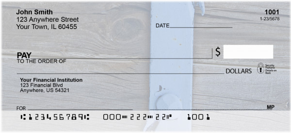 Metal Wood Stone Personal Checks