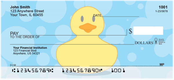 Rubber Duckies Personal Checks | ANI-009