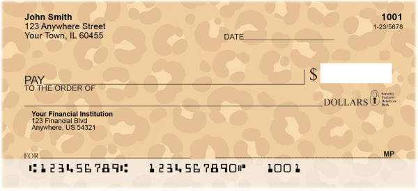 Leopard Prints Personal Checks
