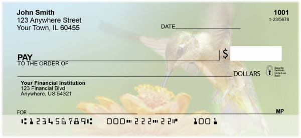 Hummingbirds Personal Checks | ANI-25