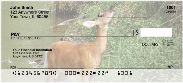 Deer In Four Seasons Personal Checks