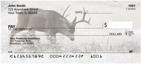 Deer In Winter Personal Checks