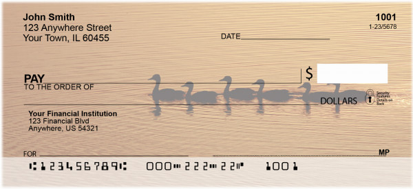 Ducks on a Golden Pond Personal Checks