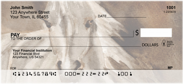 Horse Paintings Personal Checks