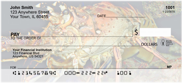 Lobsters In Ocean Bottom Personal Checks