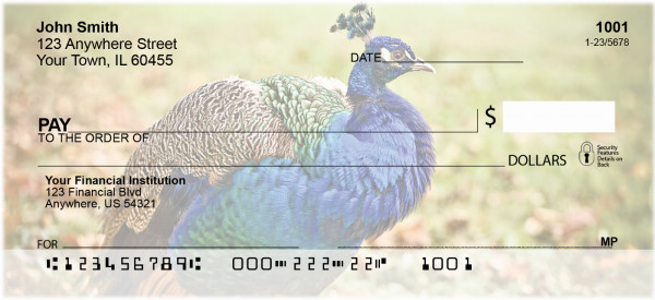 Peacock Plumes Personal Checks | ANJ-52