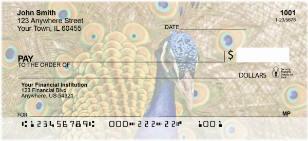 Peacock Plumes Personal Checks