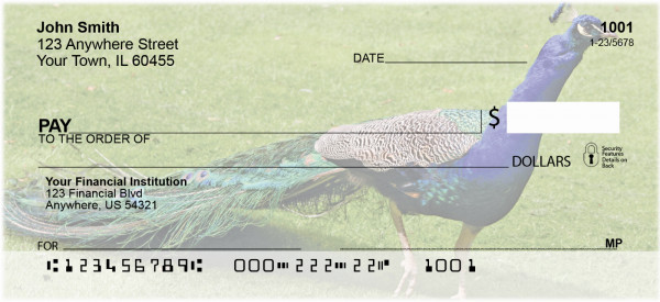 Peacock Parade Personal Checks