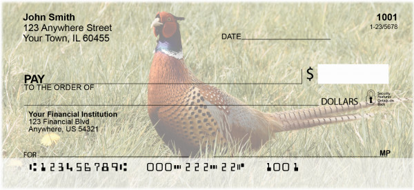 Pheasants Personal Checks | ANJ-56