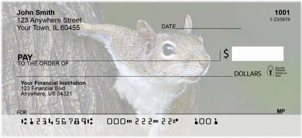 Squirrel Antics Personal Checks