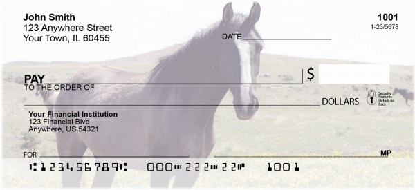 Spanish Mustang Personal Checks