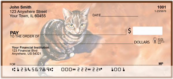 Cat Portrait Personal Checks