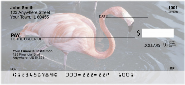 Flamingos In Wild Personal Checks