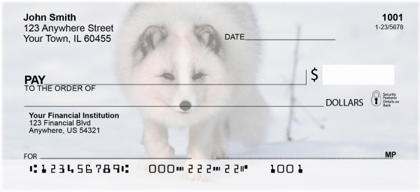 Fox In Winter Personal Checks