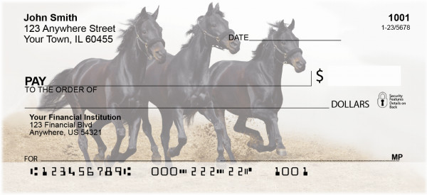 Black Stallions Personal Checks