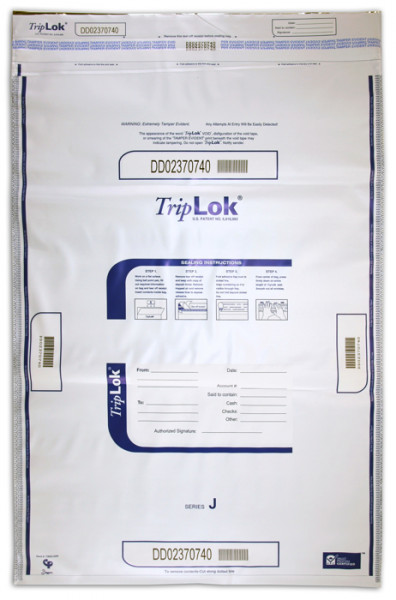 White TripLok Deposit Bag, 22 X 33