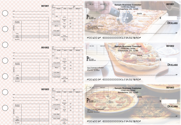 Pizza Multipurpose Invoice Payroll Designer Business Checks