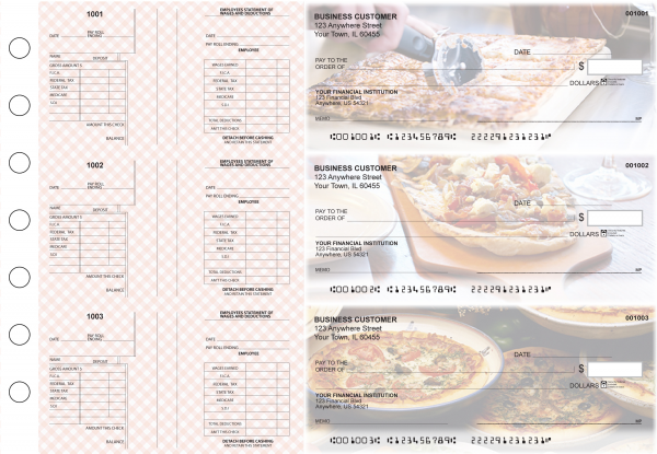 Pizza Multi-Purpose Salary Voucher Business Checks