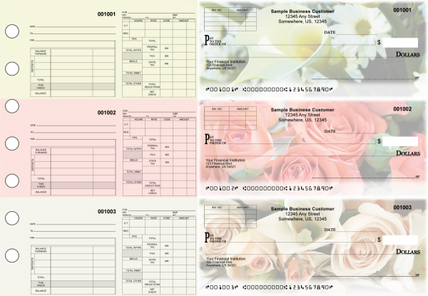 Florist Multipurpose Invoice Payroll Designer Business Checks