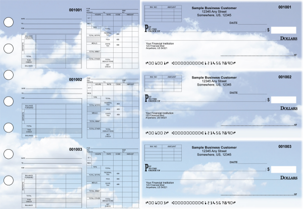 Clouds Multipurpose Invoice Payroll Designer Business Checks