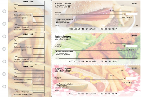 American Cuisine General Business Checks | BU3-CDS01-GEN
