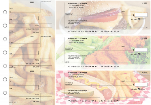 American Cuisine Standard Counter Signature Business Checks | BU3-CDS01-SCS