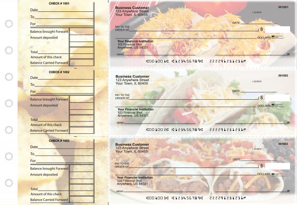 Mexican Cuisine General Business Checks | BU3-CDS07-GEN