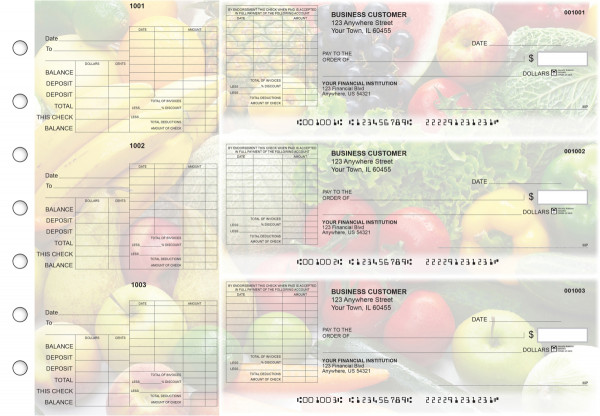 Fresh Produce General Itemized Invoice Business Checks | BU3-CDS09-GII