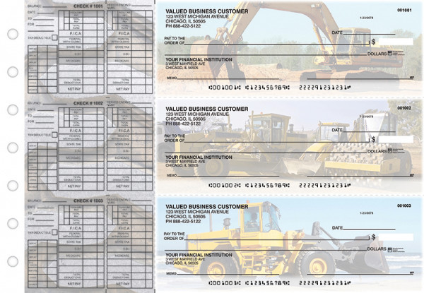 Construction Payroll Designer Business Checks