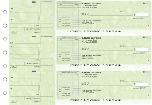 Leaf Standard Itemized Invoice Business Checks