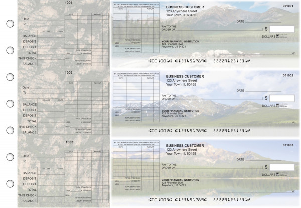 Scenic Mountains General Itemized Invoice Business Checks