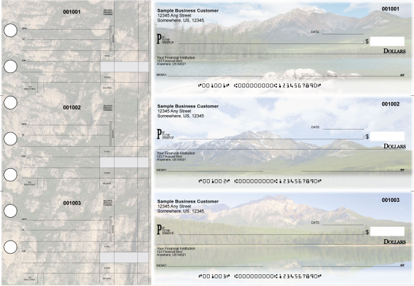 Scenic Mountains Standard Disbursement Designer Business Checks