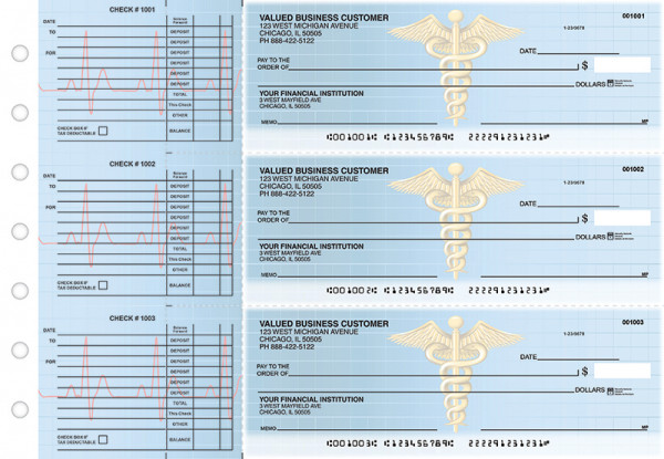 Medical Accounts Payable Designer Business Checks | BU3-CDS30-DED