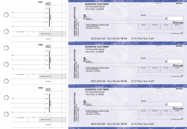 Blue Marble Invoice Business Checks