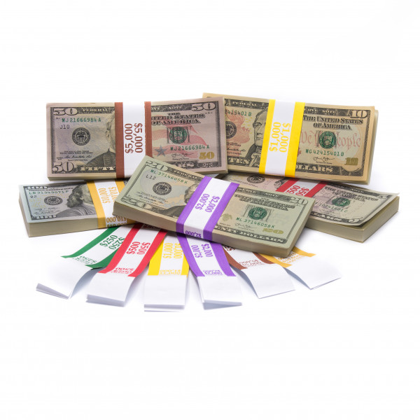 Barred ABA $500 Currency Band Bundles 500 Bands 