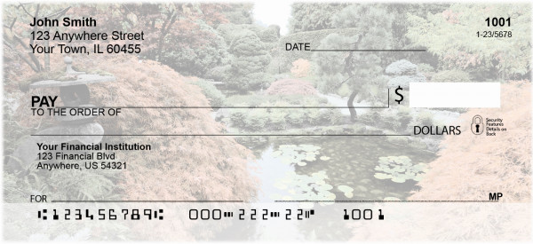 Japanese Garden Personal Checks