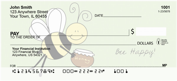 Bee Happy Personal Checks