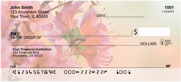 Colorful Flowers Personal Checks