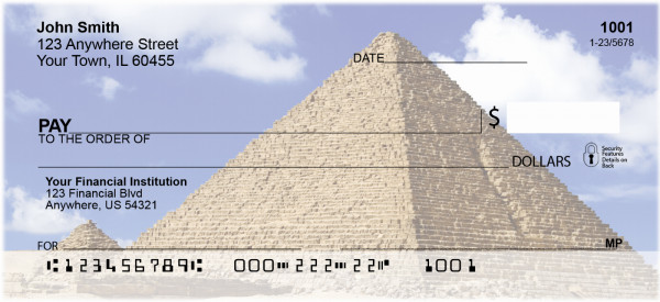 Egyptian Pyramids Personal Checks