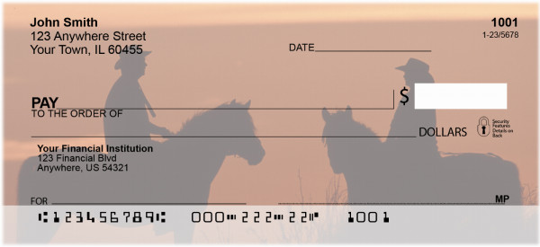Horses at Dusk Personal Checks