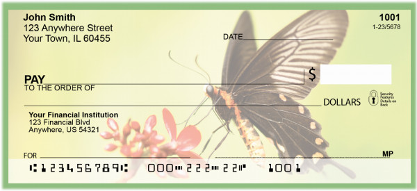 Nature's Artwork - Butterflies Personal Checks